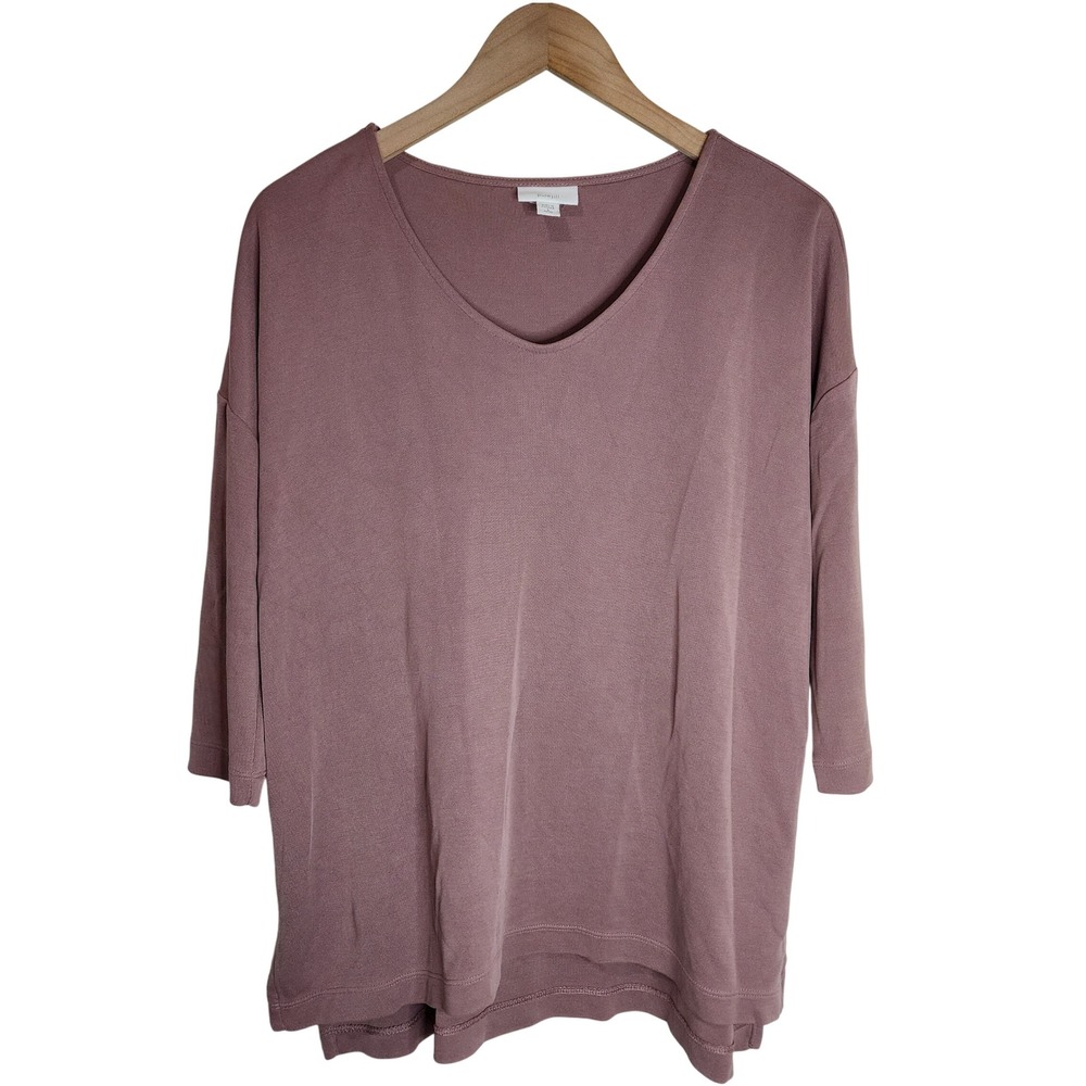 J.‎ Jill Top Women's Small Petite Long Sleeve Tencel Modal Blend Mauve Purple